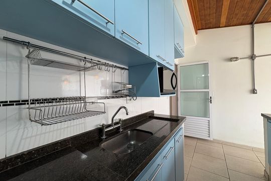 Cozinha de apartamento à venda com 2 quartos, 92m² em Jardim Bela Vista, Santo André