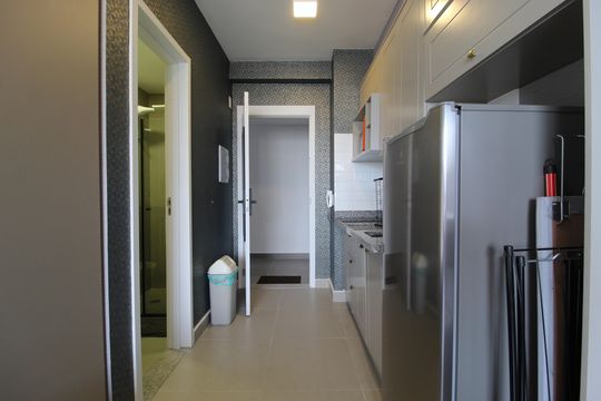Cozinha de kitnet/studio para alugar com 1 quarto, 25m² em Vila Olímpia, São Paulo