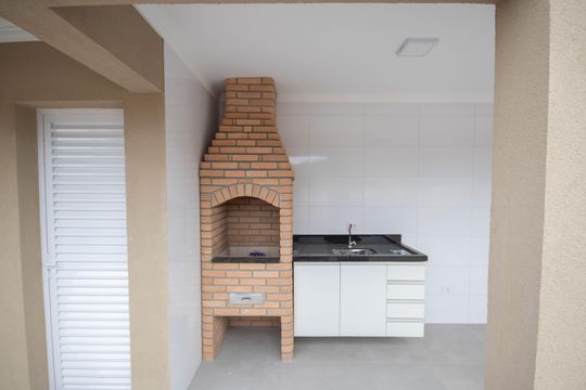 Área comum - Churrasqueira de apartamento para alugar com 1 quarto, 40m² em Parque Ramos Freitas, São Paulo