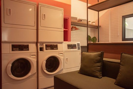 Área comum - Lavanderia de kitnet/studio à venda com 1 quarto, 28m² em Mirandópolis, São Paulo