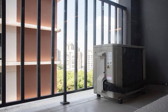Varanda de kitnet/studio à venda com 1 quarto, 28m² em Mirandópolis, São Paulo