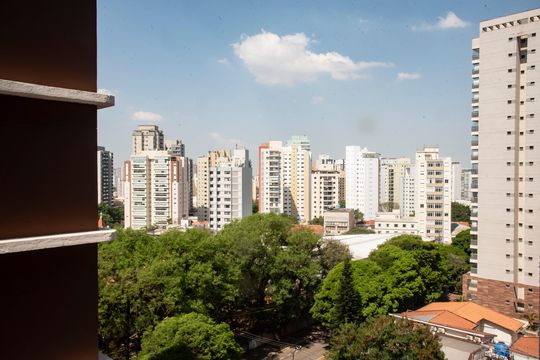 Vista da Varanda de kitnet/studio à venda com 1 quarto, 28m² em Mirandópolis, São Paulo