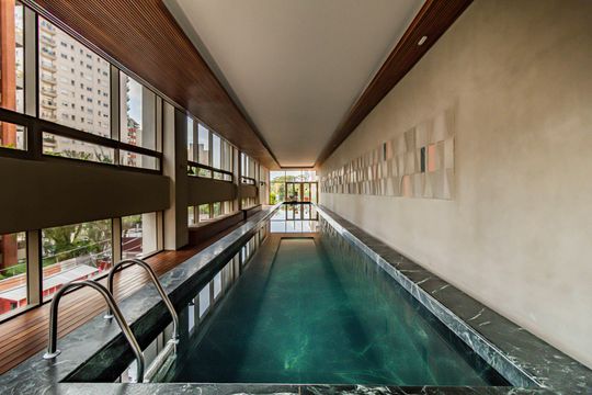 Área comum - Piscina de apartamento à venda com 2 quartos, 74m² em Itaim Bibi, São Paulo