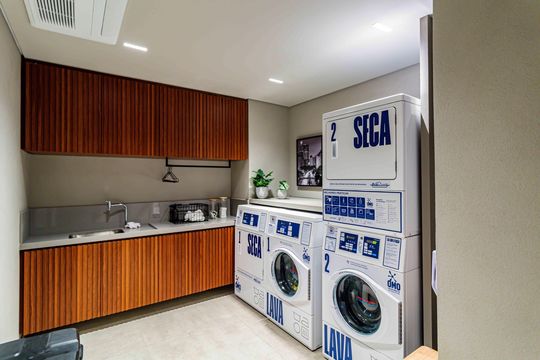Área comum de apartamento à venda com 3 quartos, 134m² em Itaim Bibi, São Paulo