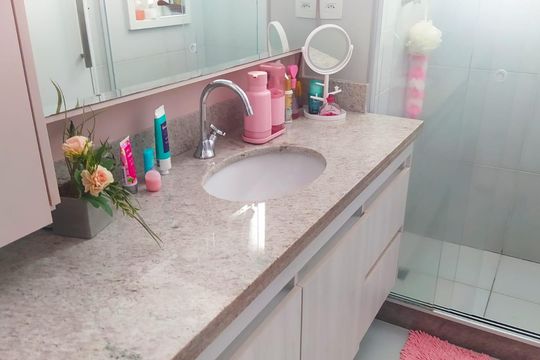Banheiro Suíte 2 de apartamento à venda com 3 quartos, 137m² em Freguesia (Jacarepaguá), Rio de Janeiro