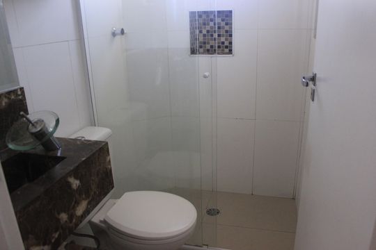 Banheiro social 2 de apartamento à venda com 4 quartos, 120m² em Parque Continental, Guarulhos