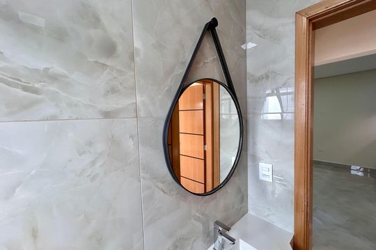Banheiro de casa para alugar com 2 quartos, 60m² em Cidade Jardim Cumbica, Guarulhos