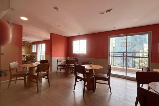 Área comum de apartamento à venda com 1 quarto, 40m² em Pinheiros, São Paulo
