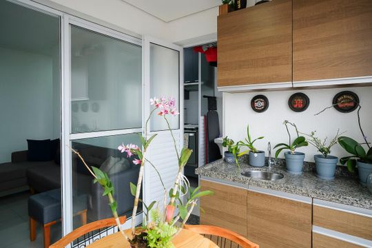 Varanda de apartamento à venda com 3 quartos, 65m² em Santa Maria, São Caetano do Sul