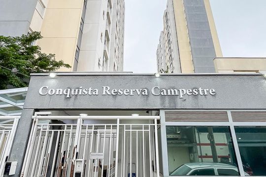 Fachada + plaquinha de apartamento à venda com 3 quartos, 65m² em Santa Maria, São Caetano do Sul