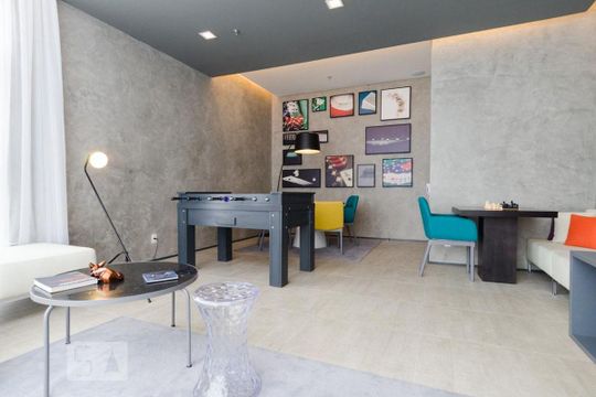 Área comum - Sala de Jogos de apartamento para alugar com 1 quarto, 42m² em Centro, São Bernardo do Campo