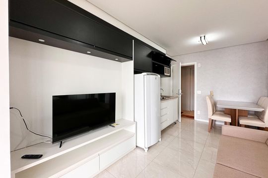 Sala de apartamento para alugar com 1 quarto, 42m² em Centro, São Bernardo do Campo