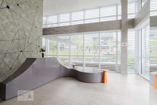Área comum - Hall de apartamento para alugar com 1 quarto, 42m² em Centro, São Bernardo do Campo