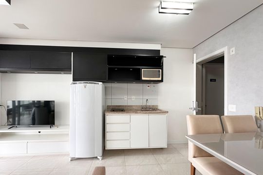 Cozinha de apartamento para alugar com 1 quarto, 42m² em Centro, São Bernardo do Campo
