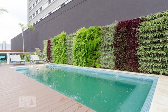 Área comum - Piscina de apartamento para alugar com 1 quarto, 42m² em Centro, São Bernardo do Campo