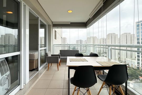 Sacada de apartamento para alugar com 1 quarto, 42m² em Centro, São Bernardo do Campo