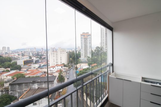 Varanda do Studio de kitnet/studio para alugar com 1 quarto, 38m² em Santana, São Paulo