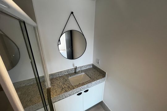 Banheiro da Suíte de apartamento à venda com 1 quarto, 39m² em Santana, São Paulo