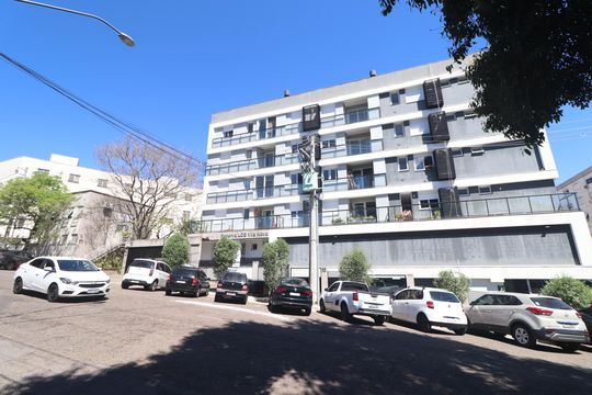 Fachada de apartamento à venda com 2 quartos, 66m² em Vila Nova, Novo Hamburgo