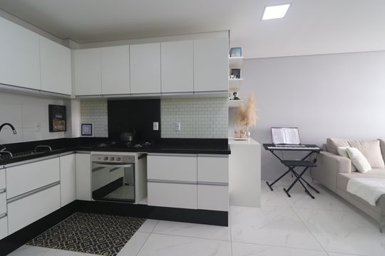Cozinha de apartamento à venda com 2 quartos, 66m² em Vila Nova, Novo Hamburgo