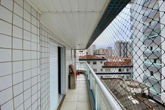Varanda da Sala de apartamento para alugar com 3 quartos, 168m² em Vila Assuncao, Praia Grande