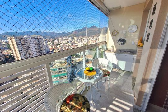 Varanda de apartamento à venda com 3 quartos, 124m² em Cachambi, Rio de Janeiro