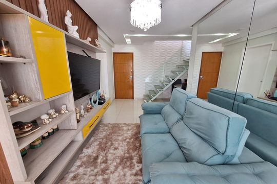 Sala de apartamento à venda com 3 quartos, 124m² em Cachambi, Rio de Janeiro