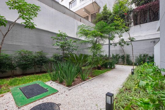 Área comum de kitnet/studio à venda com 1 quarto, 27m² em Pinheiros, São Paulo
