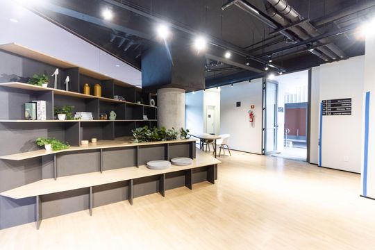 Área comum de kitnet/studio para alugar com 1 quarto, 27m² em Barra Funda, São Paulo