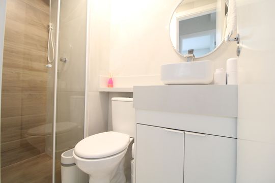 Banheiro Social de apartamento à venda com 2 quartos, 35m² em Socorro, São Paulo
