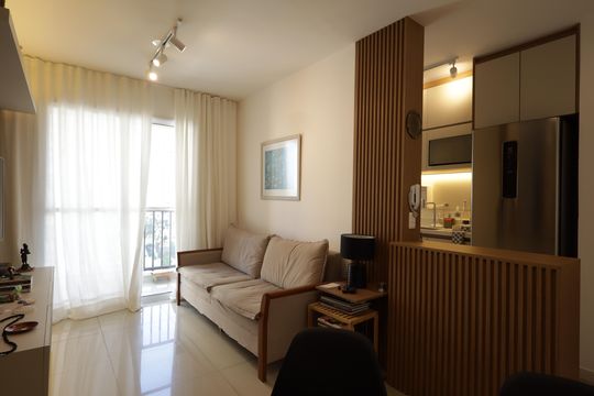 Sala de apartamento à venda com 2 quartos, 49m² em Parque Reboucas, São Paulo
