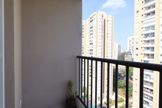 Varanda da Sala de apartamento à venda com 2 quartos, 49m² em Parque Reboucas, São Paulo