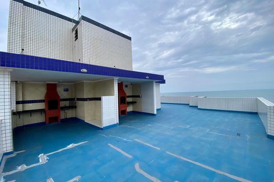 Área comum - Churrasqueira de apartamento para alugar com 2 quartos, 65m² em Guilhermina, Praia Grande