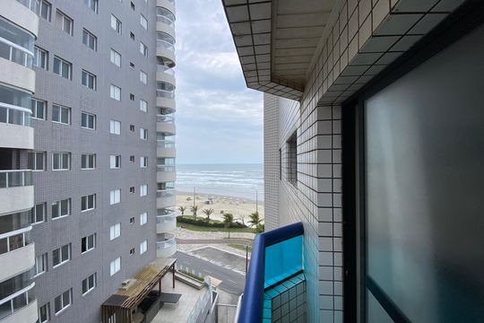 Sacada de apartamento para alugar com 2 quartos, 65m² em Guilhermina, Praia Grande