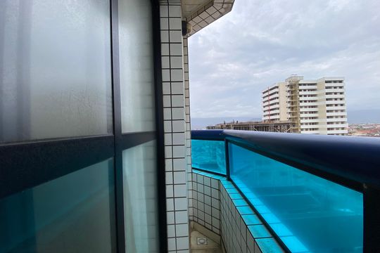 Sacada de apartamento para alugar com 2 quartos, 65m² em Guilhermina, Praia Grande