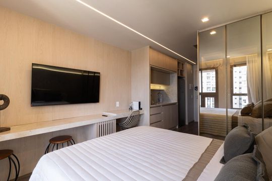 Studio de apartamento para alugar com 1 quarto, 23m² em Campo Belo, São Paulo