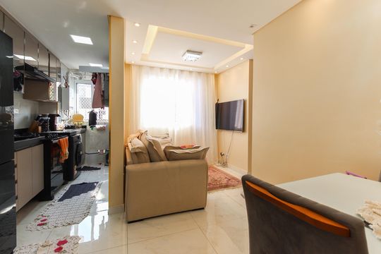Sala de apartamento para alugar com 2 quartos, 43m² em Cidade Lider, São Paulo