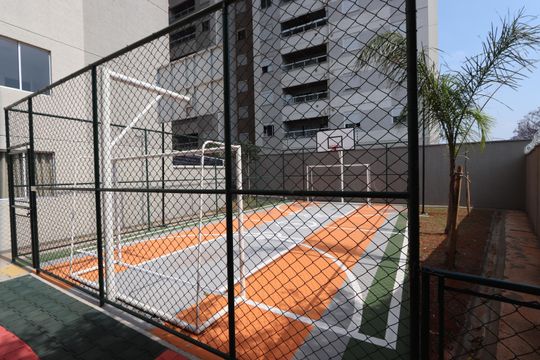 Área comum - Quadra de apartamento à venda com 2 quartos, 37m² em Conjunto Habitacional Teotonio Vilela, São Paulo