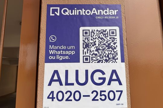 Placa de apartamento para alugar com 2 quartos, 60m² em Rio dos Sinos, São Leopoldo