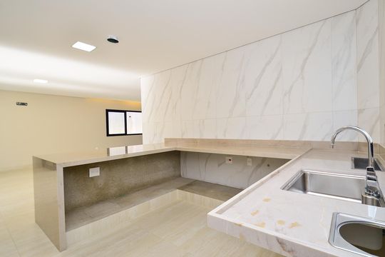 Cozinha de casa de condomínio para alugar com 4 quartos, 359m² em Nacional, Belo Horizonte
