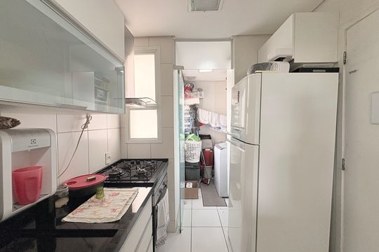Cozinha de apartamento à venda com 2 quartos, 79m² em Engordadouro, Jundiaí
