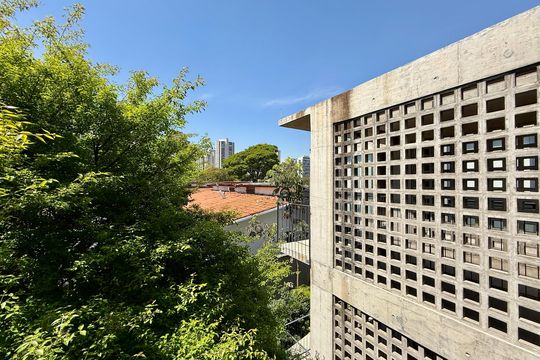 Vista da Sala de apartamento para alugar com 1 quarto, 35m² em Brooklin, São Paulo
