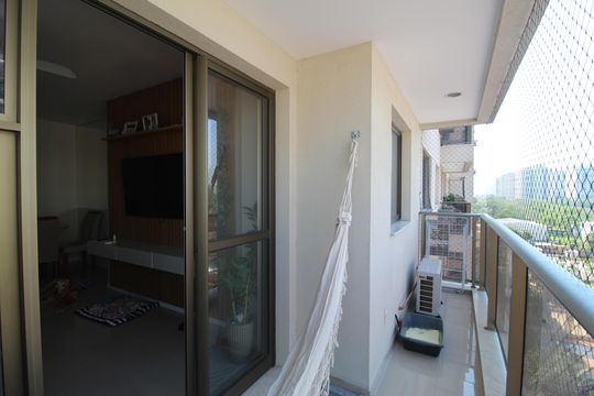 Varanda da Sala de apartamento à venda com 2 quartos, 64m² em Jacarepaguá, Rio de Janeiro