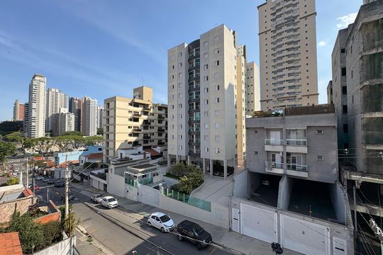 Vista da sacada de apartamento à venda com 2 quartos, 48m² em Campestre, Santo André