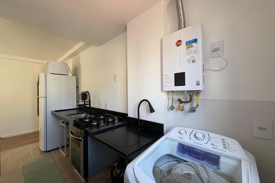 Área de Serviço de apartamento à venda com 2 quartos, 48m² em Campestre, Santo André