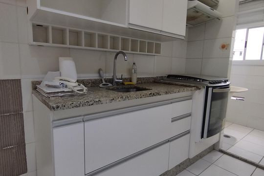 Cozinha  de apartamento à venda com 2 quartos, 54m² em Jardim Celeste, São Paulo