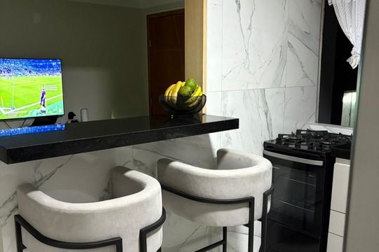 Cozinha de apartamento à venda com 2 quartos, 51m² em Conjunto Residencial José Bonifácio, São Paulo