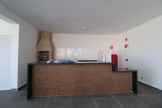 Área comum - Churrasqueira de apartamento para alugar com 2 quartos, 52m² em Jardim Botânico, Uberlândia