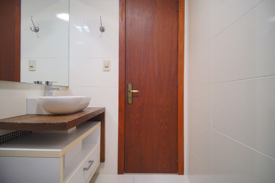 Banheiro de apartamento para alugar com 3 quartos, 150m² em Vila Rosa, Novo Hamburgo