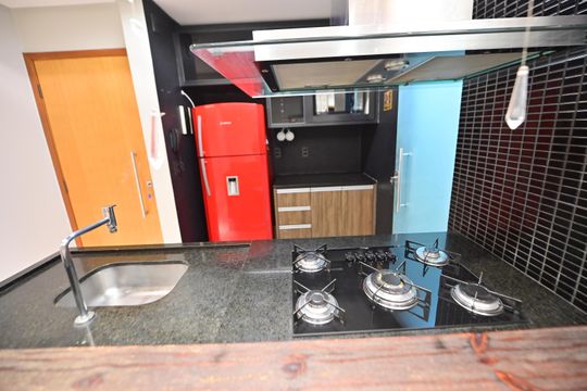 Cozinha de apartamento para alugar com 2 quartos, 58m² em Jardim América, Goiânia
